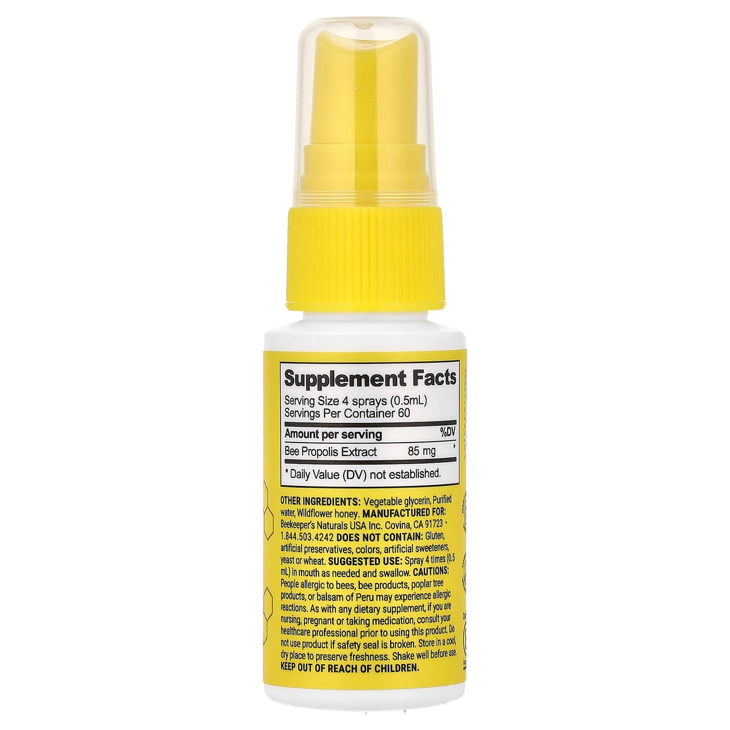 Boost Immunity with Beekeeper's Naturals Propolis Throat Spray, 1.06 fl oz - Image 2