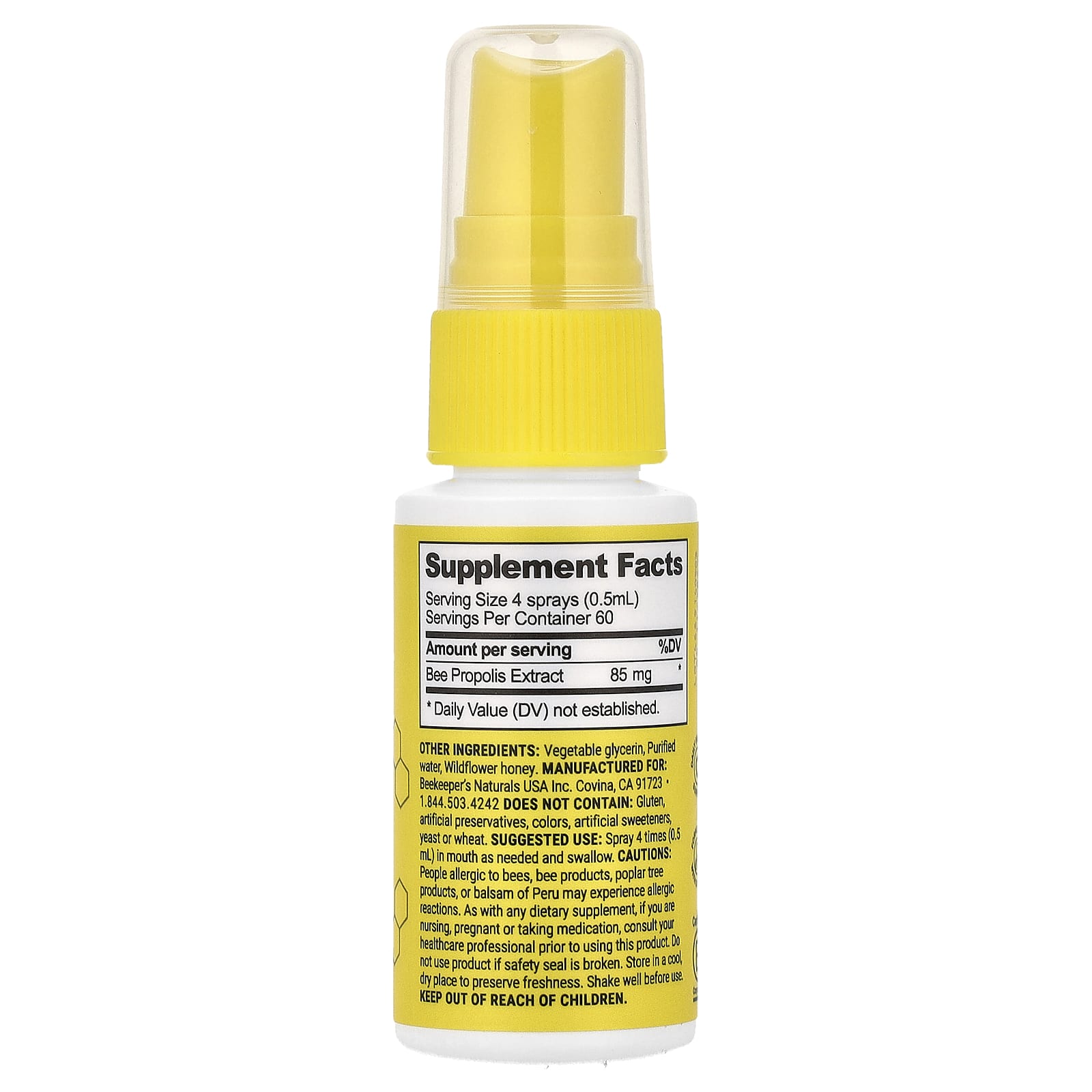 Boost Immunity with Beekeeper's Naturals Propolis Throat Spray, 1.06 fl oz - Image 2