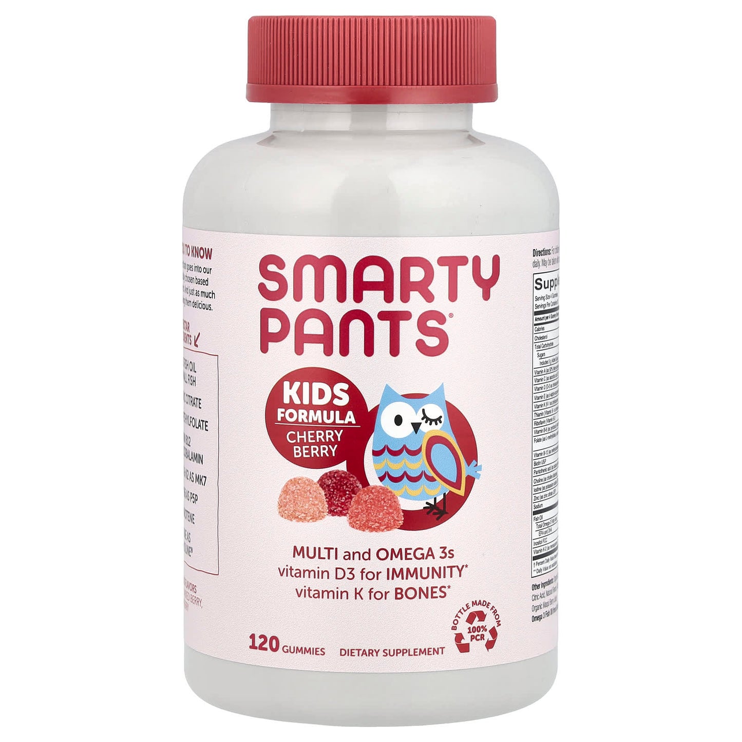 SmartyPants, Kids Formula, Cherry Berry, 120 Gummies - Image 1