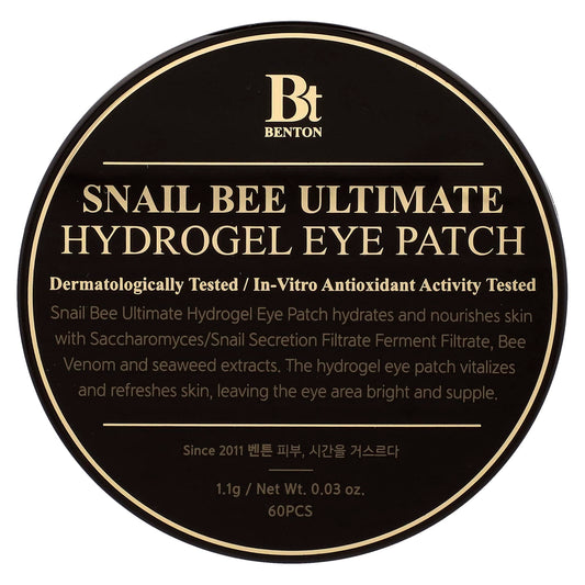 Benton Snail Bee Eye Patches for Hydrated, Bright Skin - 60 Pairs - Image 1