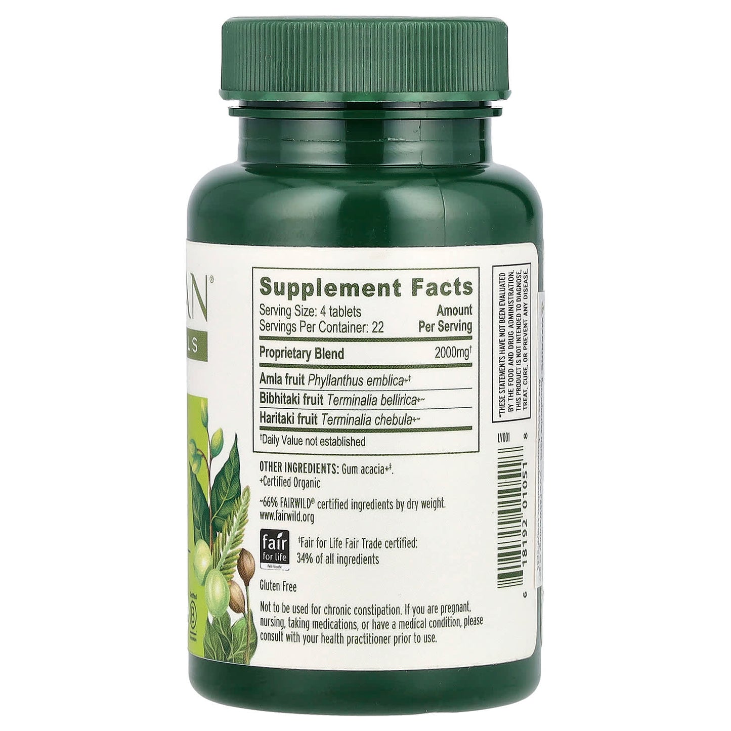 Banyan Botanicals Triphala, 90 USDA Organic Tablets for Digestive Health - Image 2