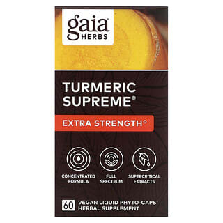 Turmeric Supreme Extra Strength by Gaia Herbs - Vegan Liquid Phyto-Caps