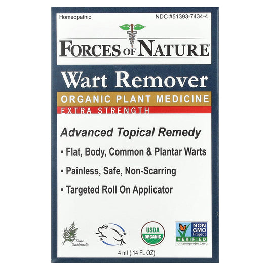 USDA Certified Organic Wart Remover for Common & Plantar Warts - Image 1