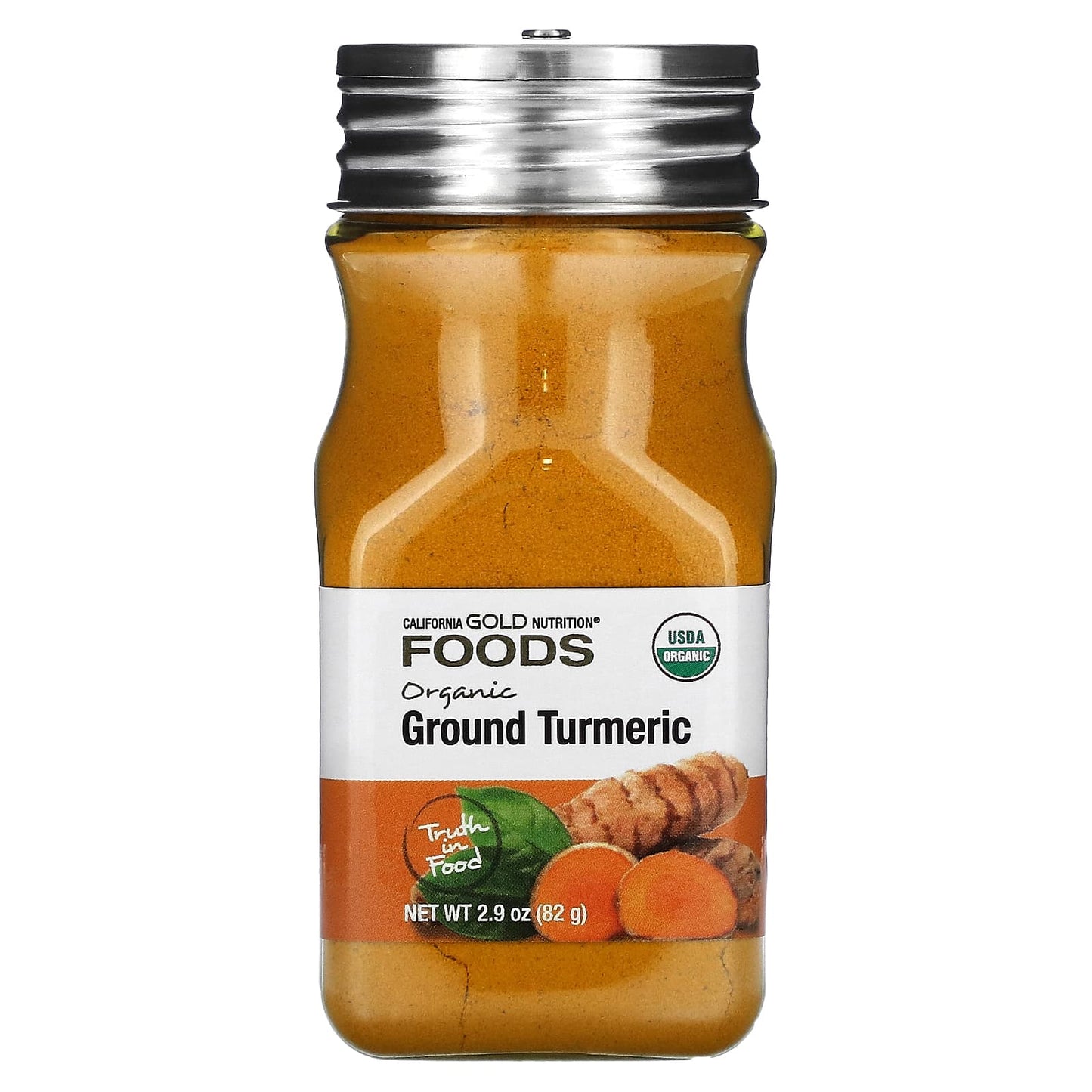 Organic Turmeric Ground by California Gold Nutrition, 2.9 oz - Image 1