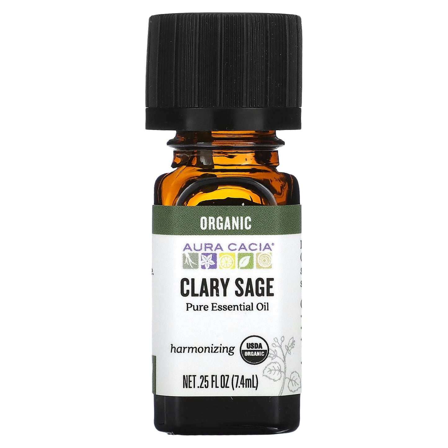 Aura Cacia Organic Clary Sage Essential Oil, 100% Pure & USDA Certified - Image 1