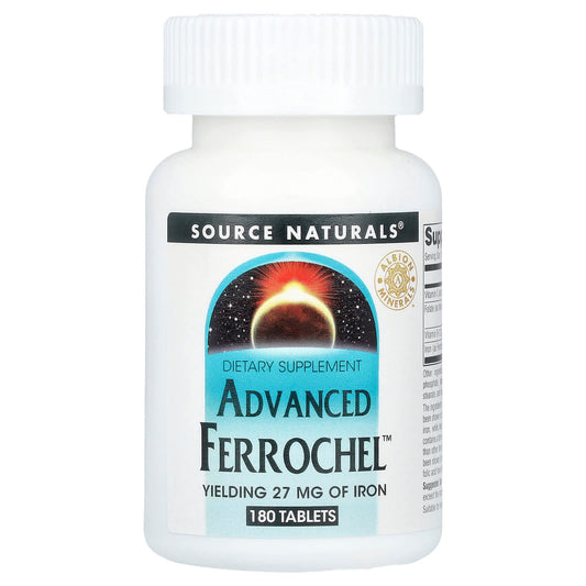 Source Naturals, Advanced Ferrochel™, 180 Tablets - Image 1