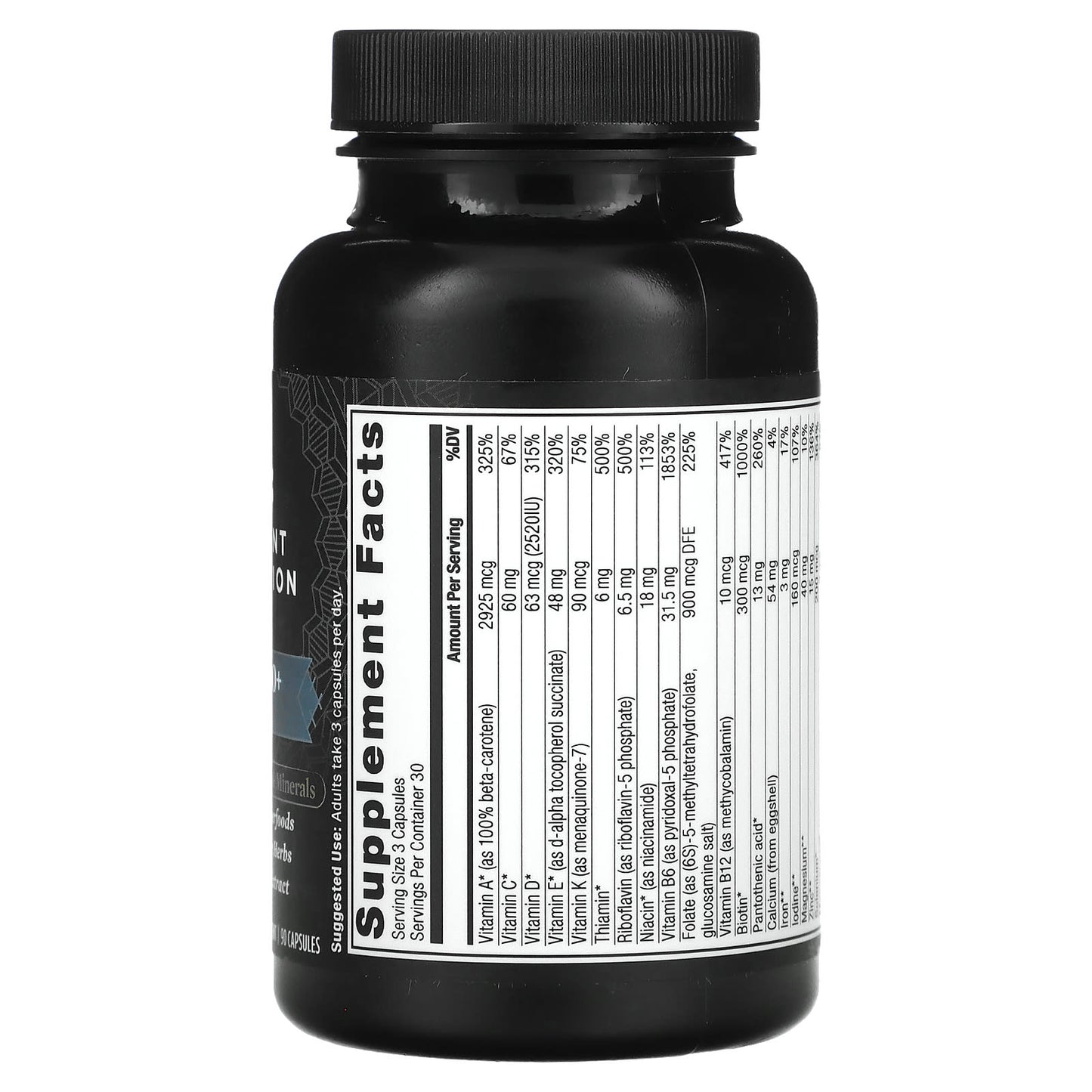 Men's Multivitamin 40+ by Ancient Nutrition, 90 Capsules, Whole Food Dietary Supplement - Image 2