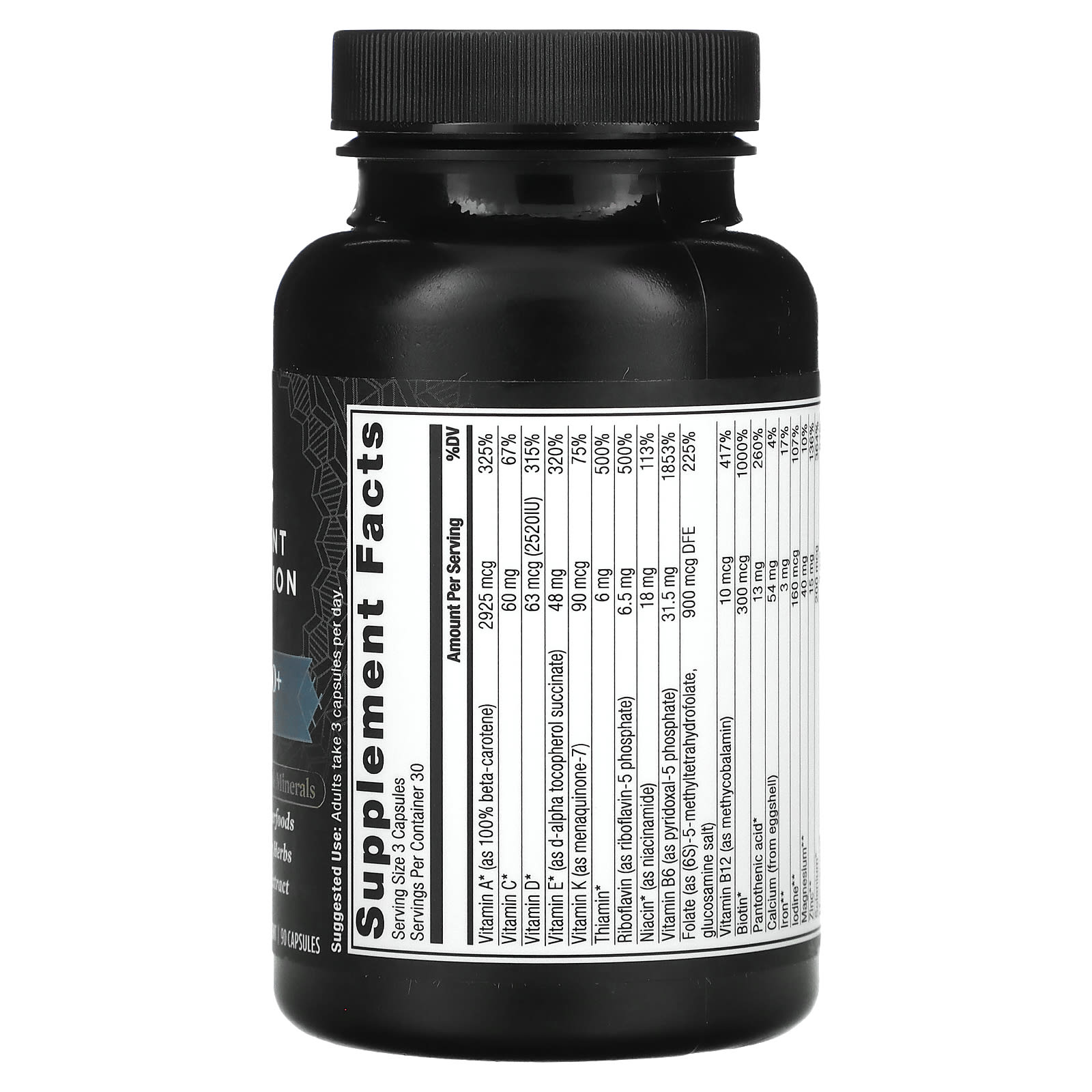 Men's Multivitamin 40+ by Ancient Nutrition, 90 Capsules, Whole Food Dietary Supplement - Image 2