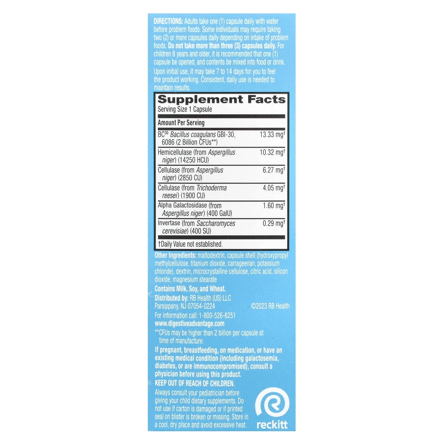 Schiff, Digestive Advantage®, Daily Probiotics + Gas Defense, 32 Capsules - Image 2