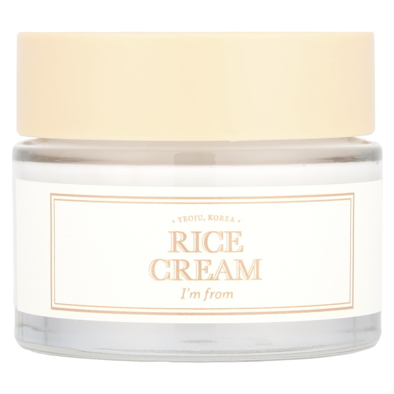Korean Skincare, Rice Cream for Hydration and Soothing, 1.76 oz - I'm From - Image 1