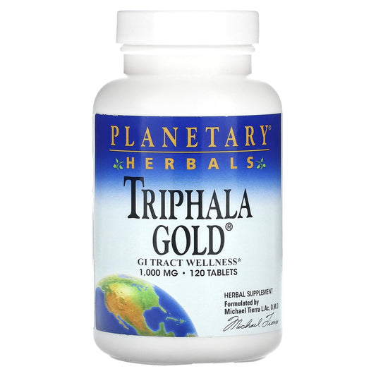 Planetary Herbals, Triphala Gold®, 120 Tablets - Image 1