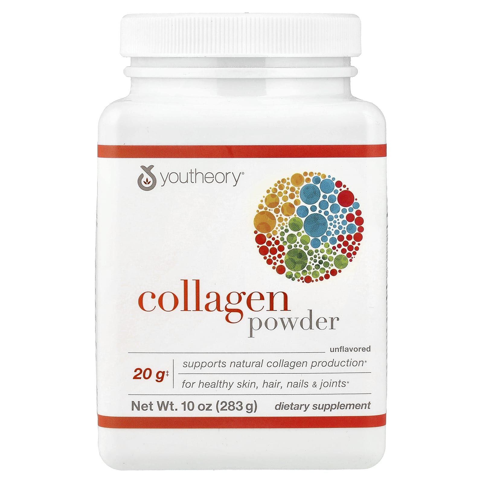 Youtheory, Collagen Powder, Unflavored, 10 oz (283 g) - Image 1