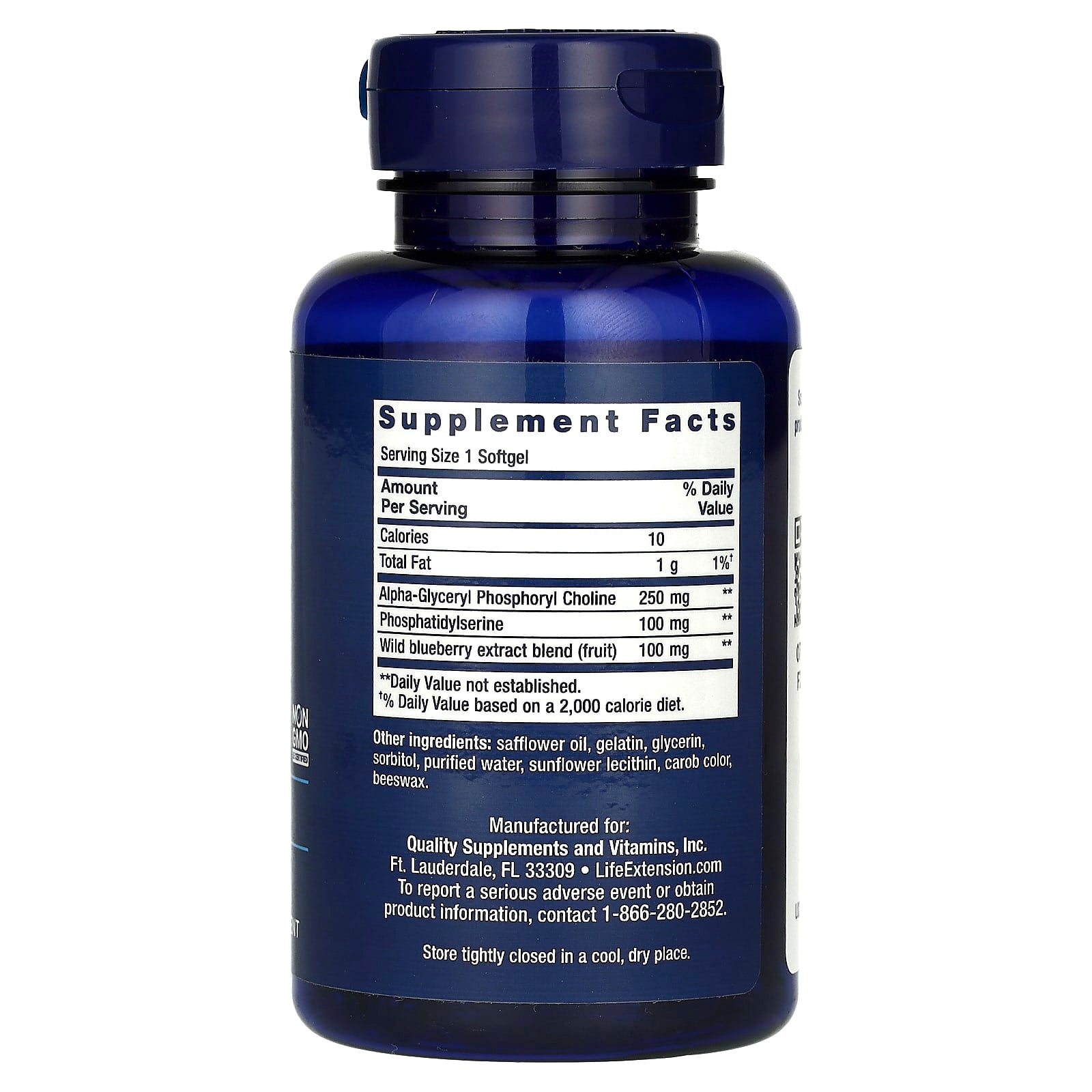 Life Extension, Cognitex Alpha GPC, 30 Softgels - Image 2
