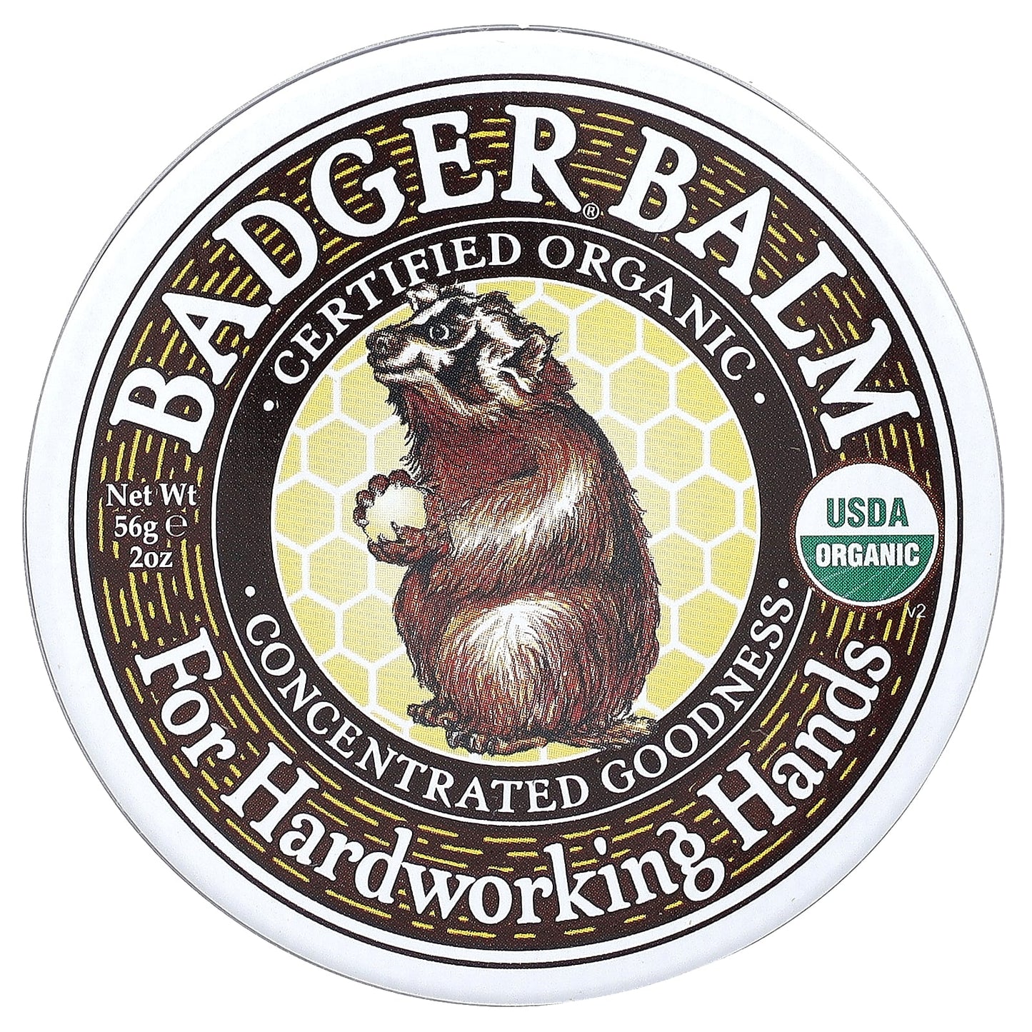 Badger Certified Organic Hand Balm for Dry Skin, 2 oz - Image 1