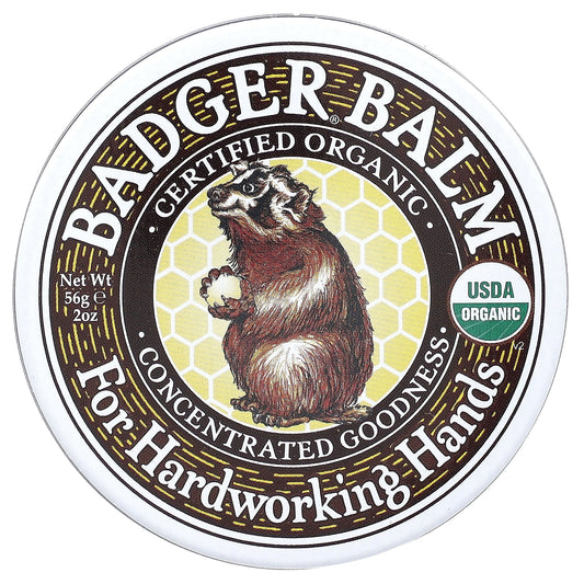 Badger Certified Organic Hand Balm for Dry Skin, 2 oz - Image 1
