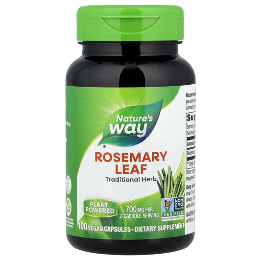 Nature's Way, Rosemary Leaf, 100 Vegan Capsules (350 mg per Capsule) - Image 1