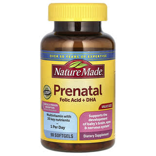 Nature Made Prenatal Folic Acid + DHA for Healthy Pregnancy