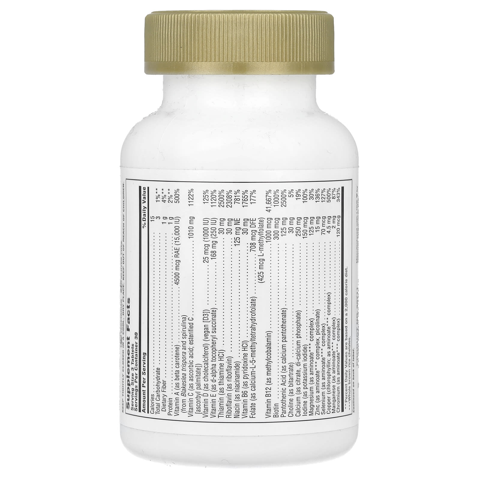 NaturesPlus, Source of Life®, Gold, The Ultimate Multivitamin Supplement, 90 Tablets - Image 2