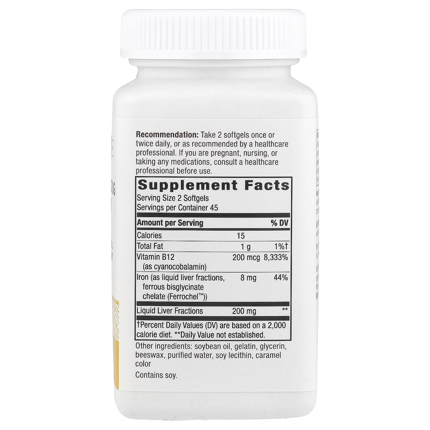 Nature's Way, Energizing Iron™, 90 Softgels - Image 2