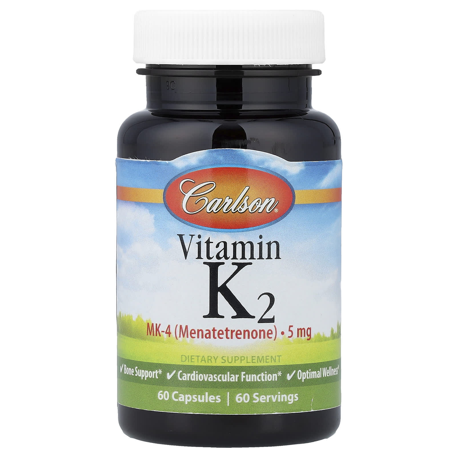 Carlson Vitamin K2 MK-4 5mg Supports Bone & Heart Health - Image 1