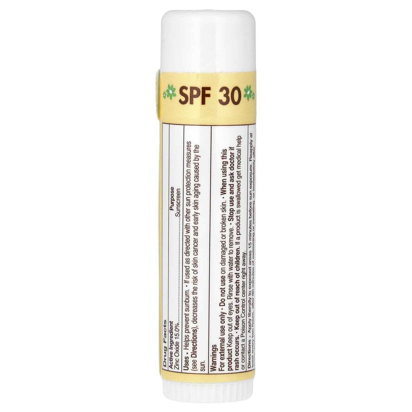 Non-Nano Zinc Oxide Sunscreen Stick by Babo Botanicals, SPF 30, Fragrance Free - Image 2