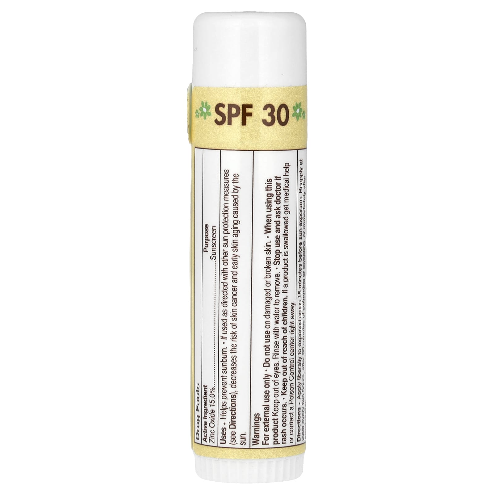 Non-Nano Zinc Oxide Sunscreen Stick by Babo Botanicals, SPF 30, Fragrance Free - Image 2