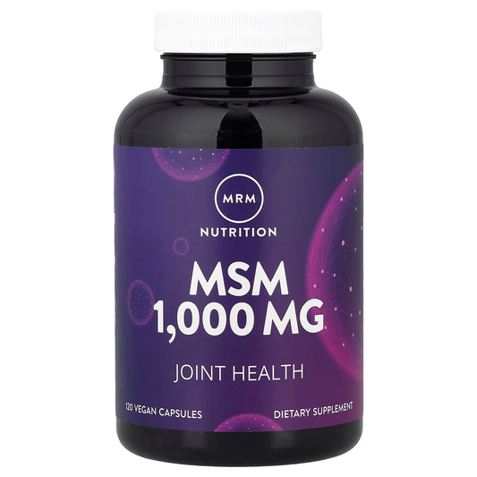 MRM Nutrition, MSM, 1,000 mg, 120 Vegan Capsules - Image 1