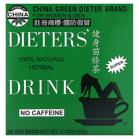 Uncle Lee's Tea, Dieter's 100% Natural Herbal Drink, No Caffeine, 30 Tea Bags, 2.12 oz (60 g) - Image 1