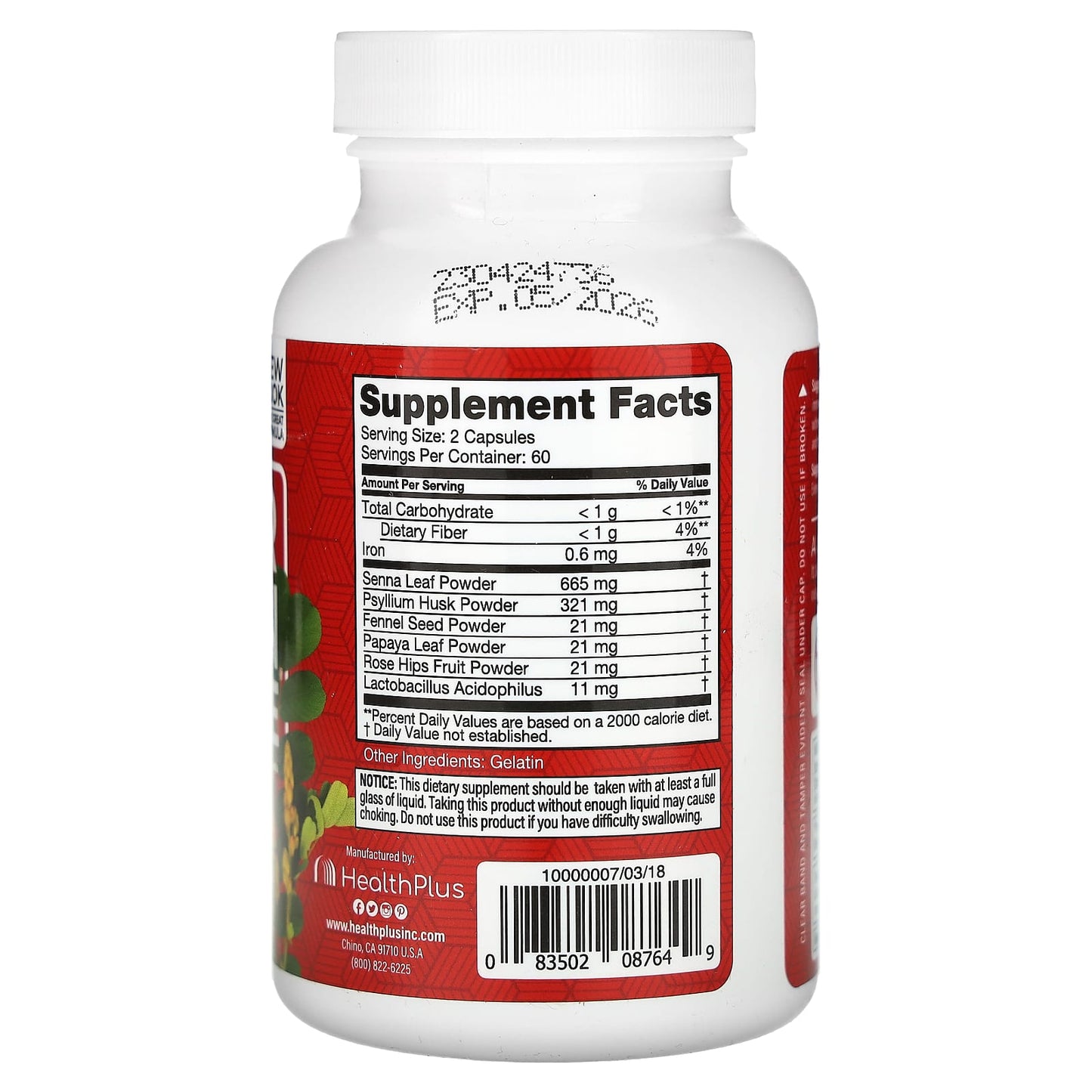 Colon Detox & Constipation Relief | Super Colon Cleanse, 120 Capsules - Image 2