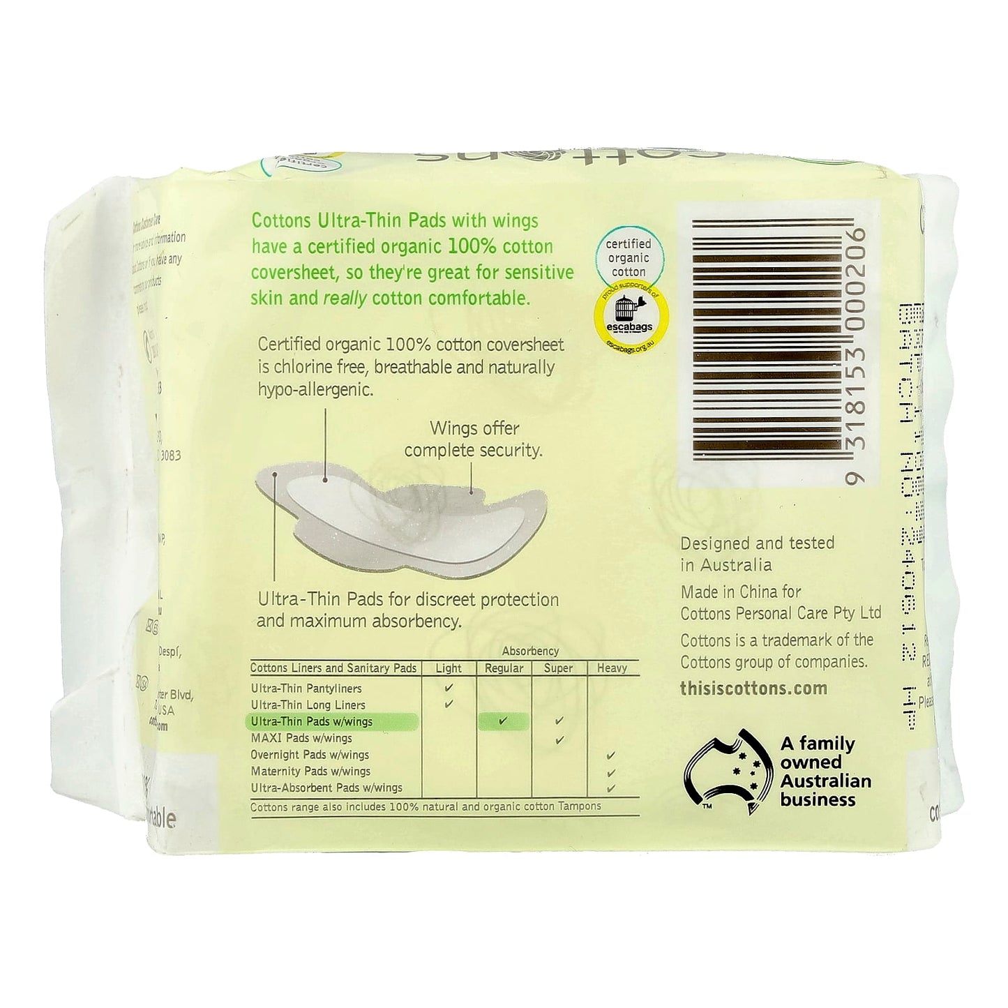 Certified Organic Cotton Sanitary Pads | Breathable & Hypo-Allergenic - Image 2