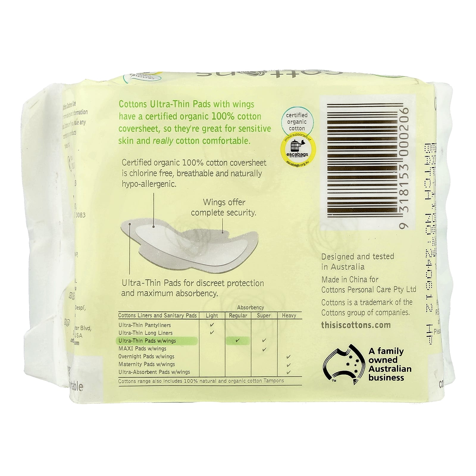 Certified Organic Cotton Sanitary Pads | Breathable & Hypo-Allergenic - Image 2