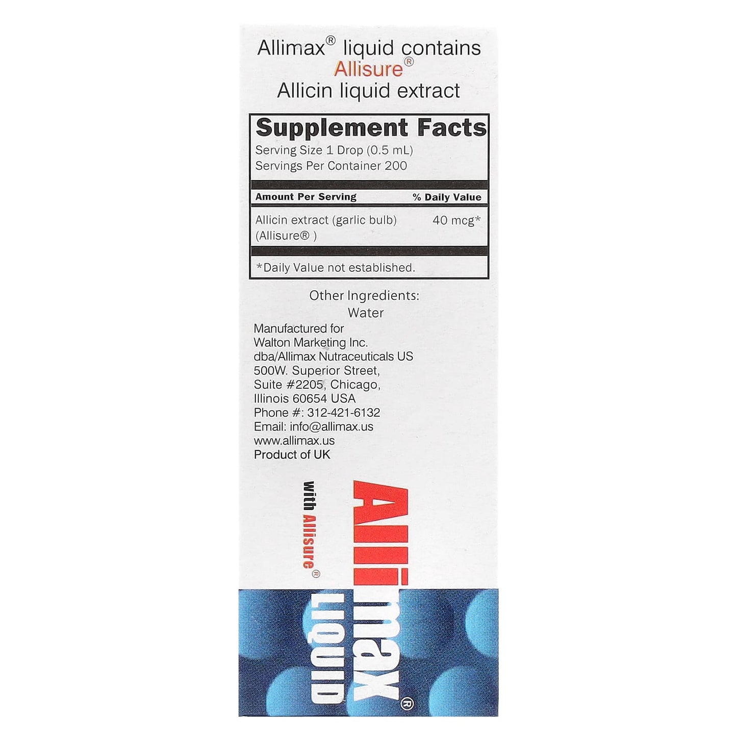 Allimax Liquid with Allisure<sup>®</sup> - Allicin Supplement for Immune Support - Image 2