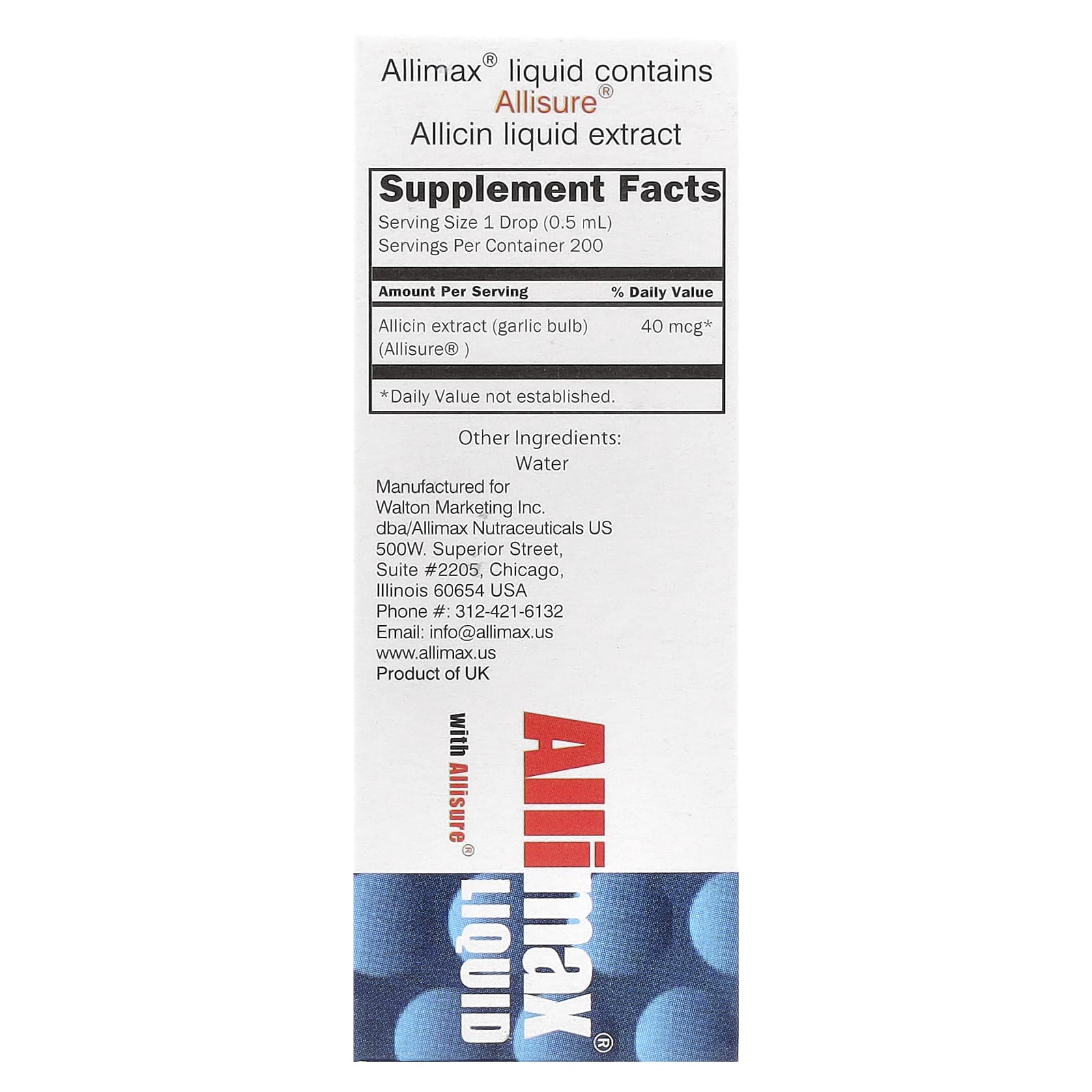 Allimax Liquid with Allisure<sup>®</sup> - Allicin Supplement for Immune Support - Image 2