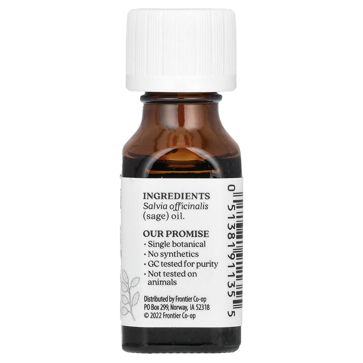 Aura Cacia Pure Essential Oil Sage for Calming Protection, 15ml - Image 2