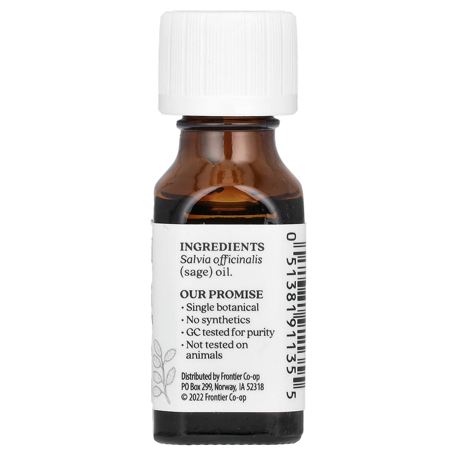 Aura Cacia Pure Essential Oil Sage for Calming Protection, 15ml - Image 2