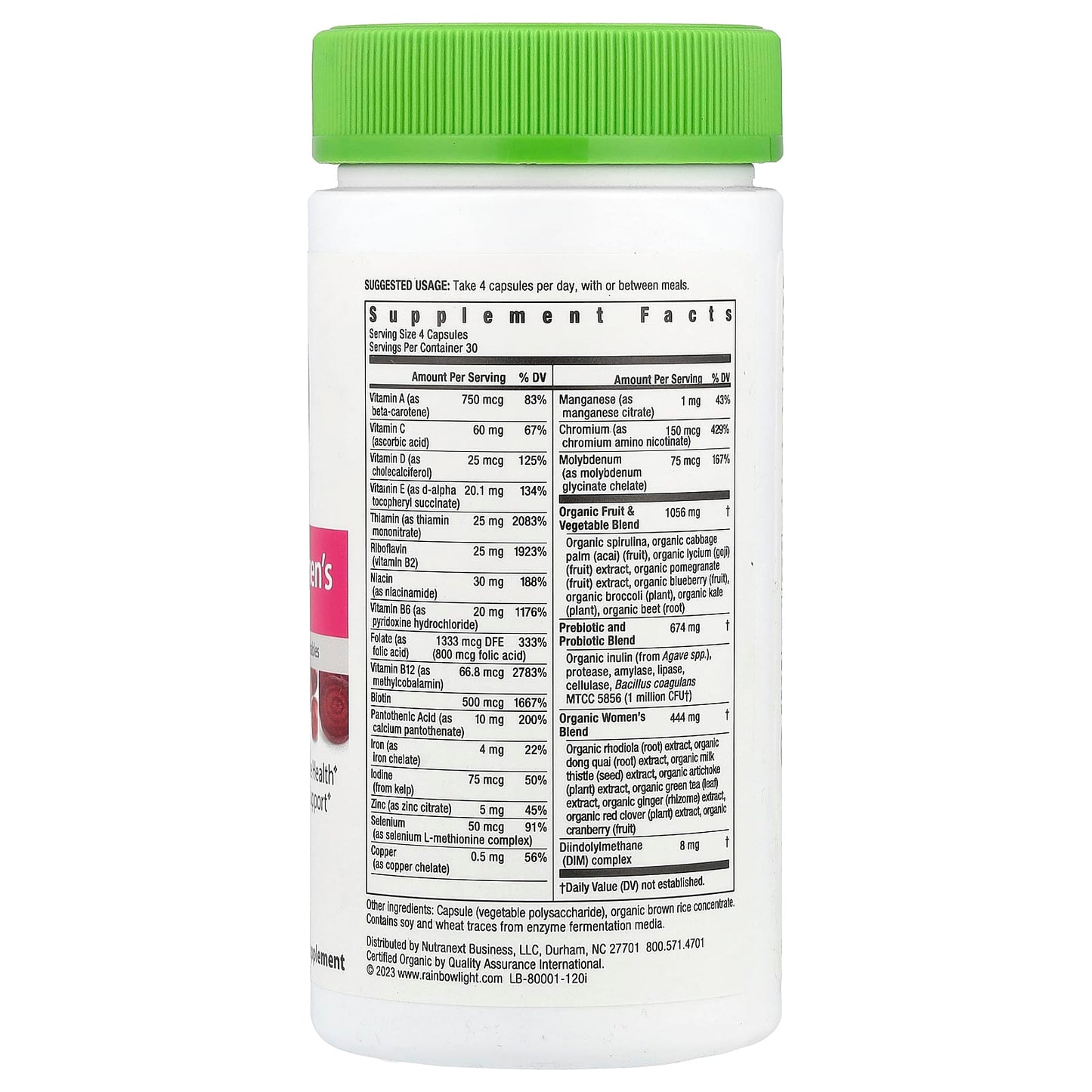 Rainbow Light, Certified Women's Multivitamin, 120 Capsules - Image 2