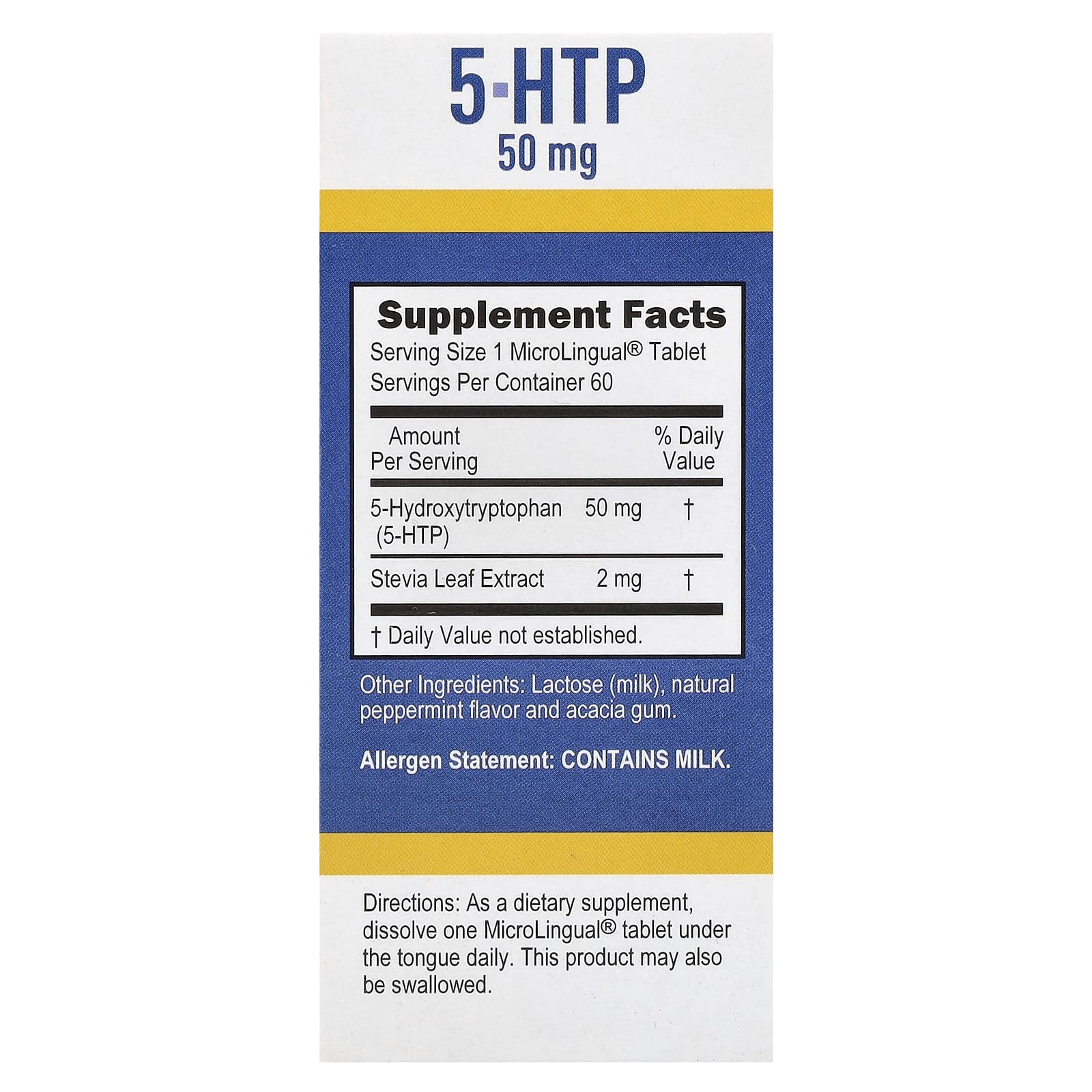 Superior Source, 5-HTP, 50 mg, 60 MicroLingual® Instant Dissolve Tablets - Image 2