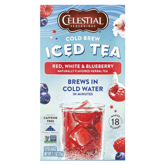 Cold Brew Fruit Herbal Tea by Celestial Seasonings - Caffeine Free - Image 1