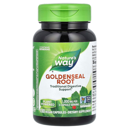 Nature's Way, Goldenseal Root, 100 Vegan Capsules (333 mg per Capsule) - Image 1