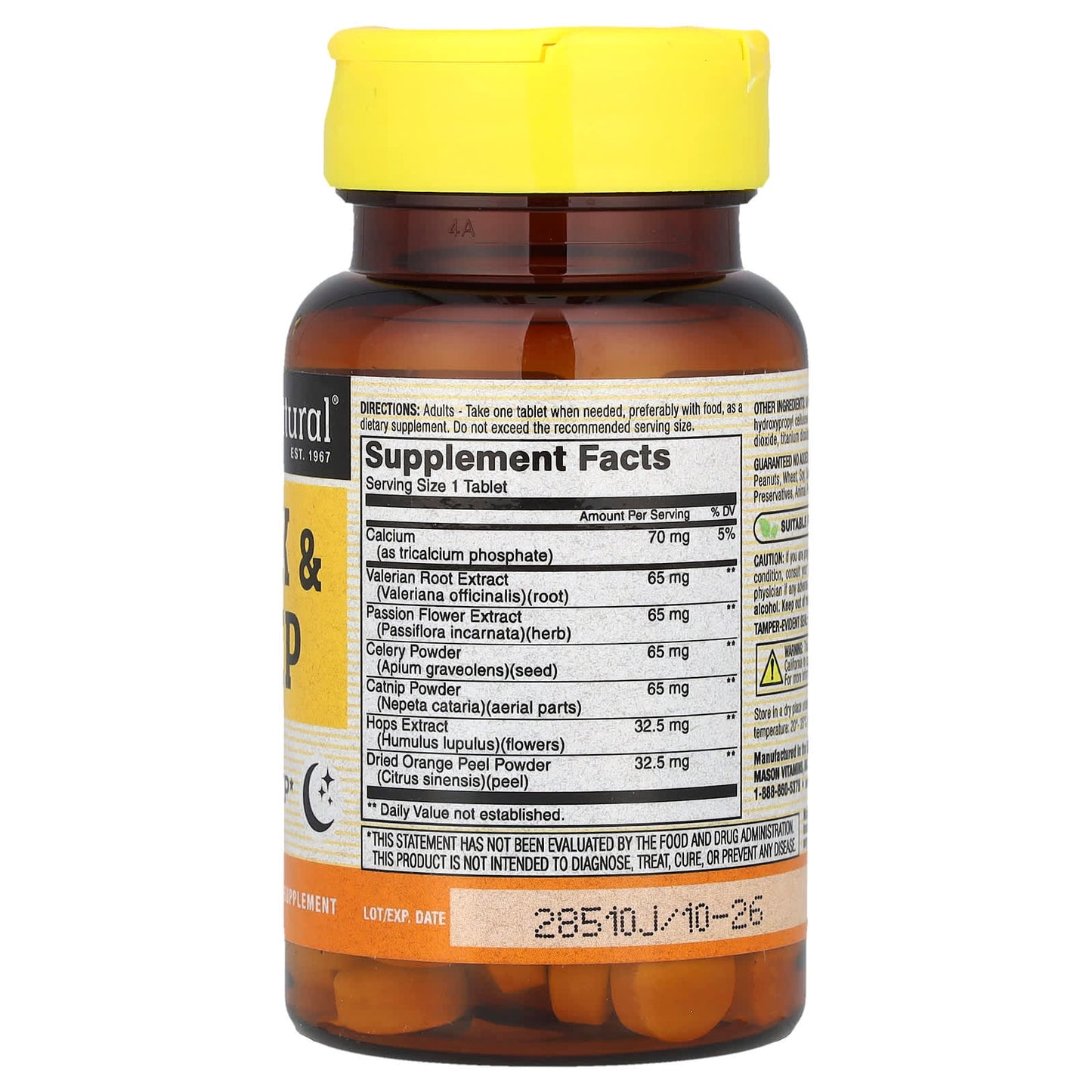 Mason Natural, Relax & Sleep, 90 Tablets - Image 2