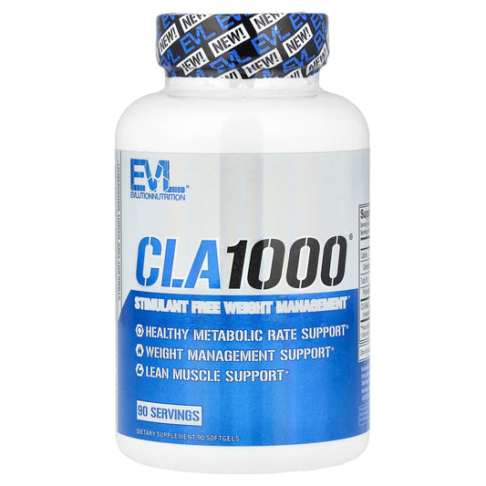 EVLution Nutrition CLA1000 Weight Management Supplement 90 Softgels - Image 1
