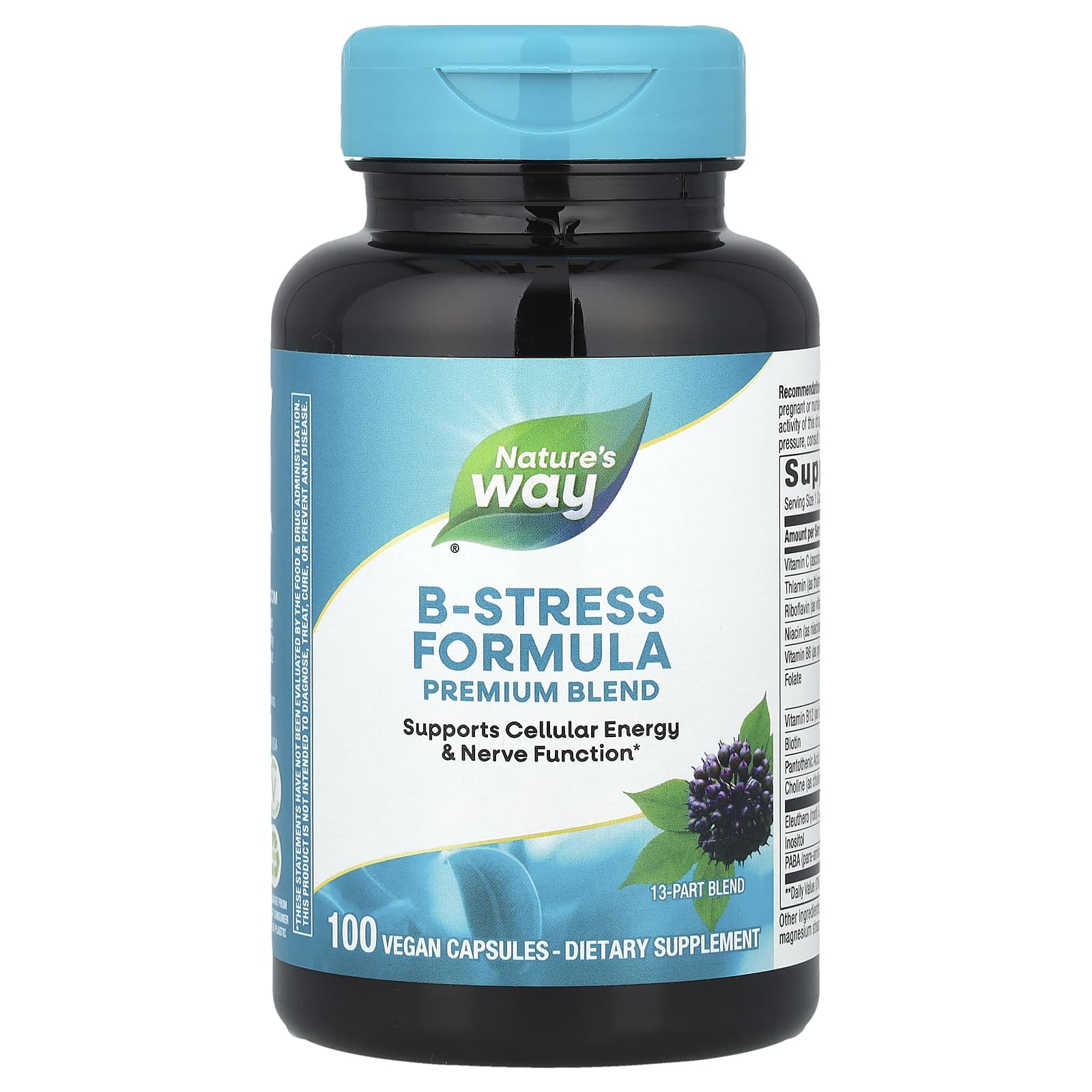 Nature's Way, B-Stress Formula, 100 Vegan Capsules - Image 1