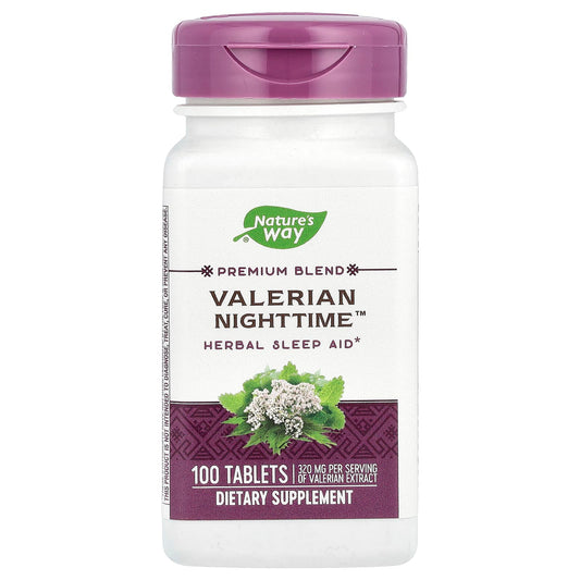 Nature's Way, Valerian Nighttime™, 100 Tablets - Image 1