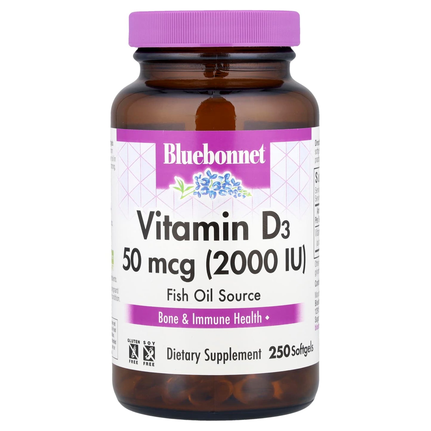 Boost Bone Health with Bluebonnet Nutrition Vitamin D3 50 mcg Softgels - Image 1