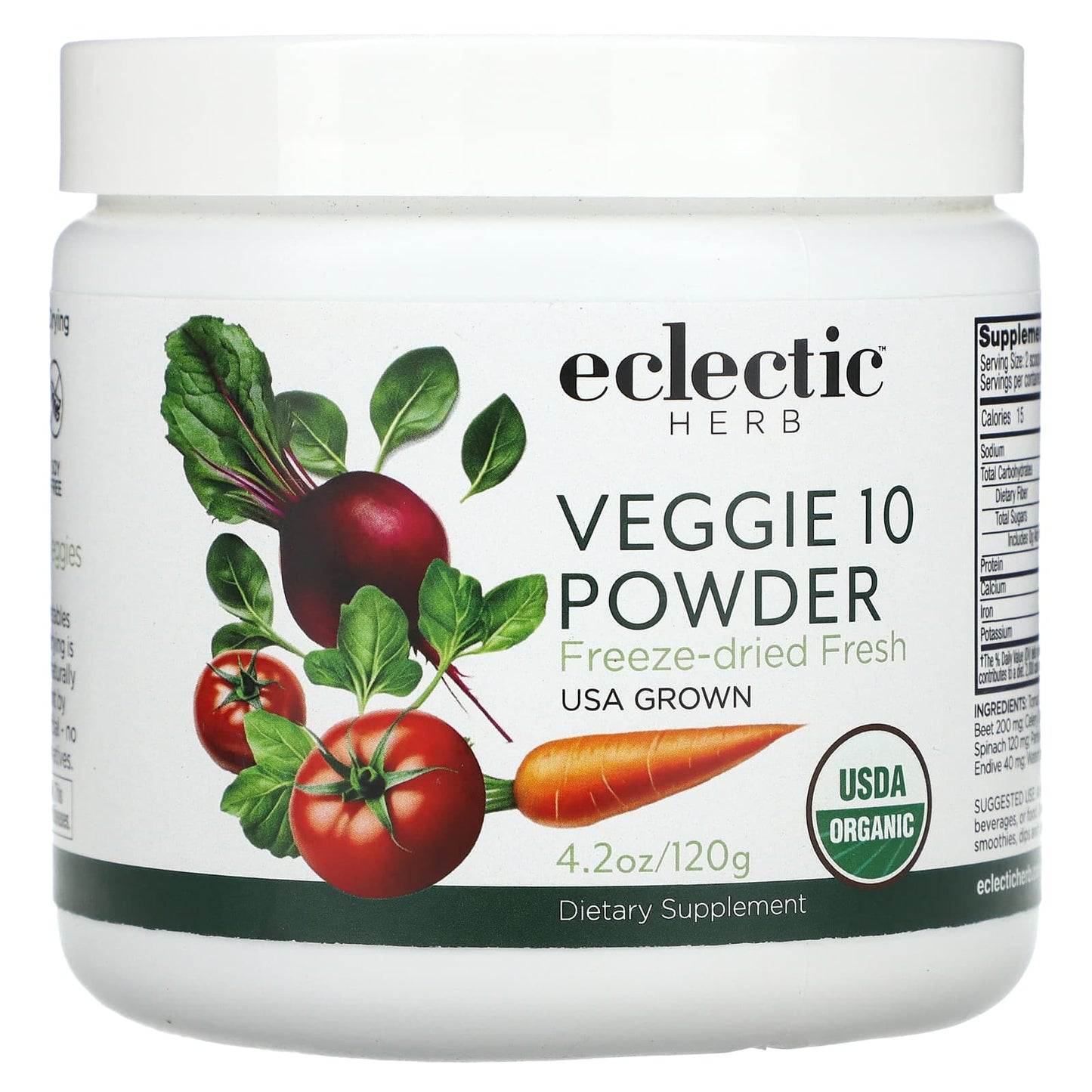 Eclectic Herb Freeze-Dried Veggie Powder - USDA Organic, Non-GMO, Gluten-Free - Image 1