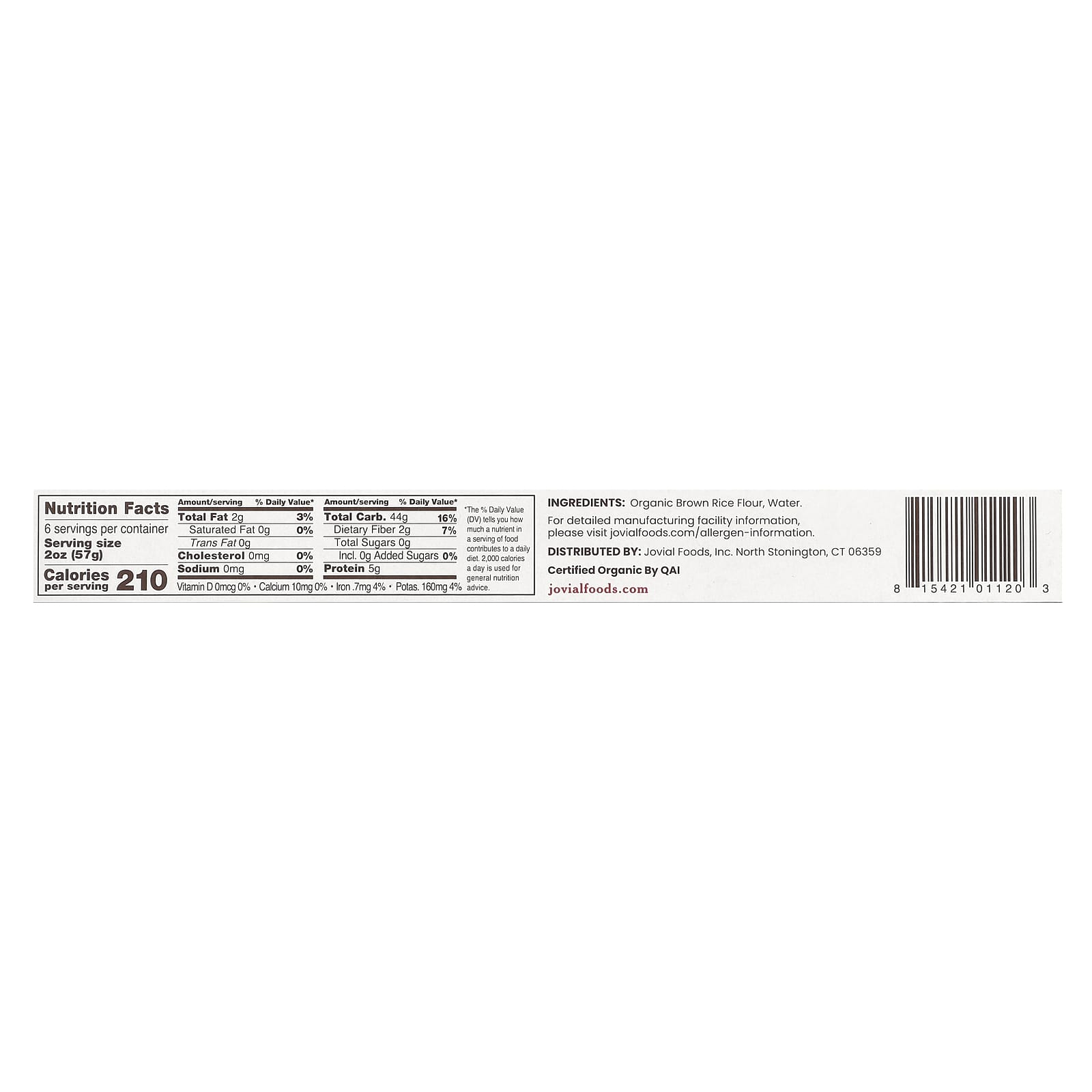 Jovial, Gluten Free Spaghetti, 12 oz (340 g)