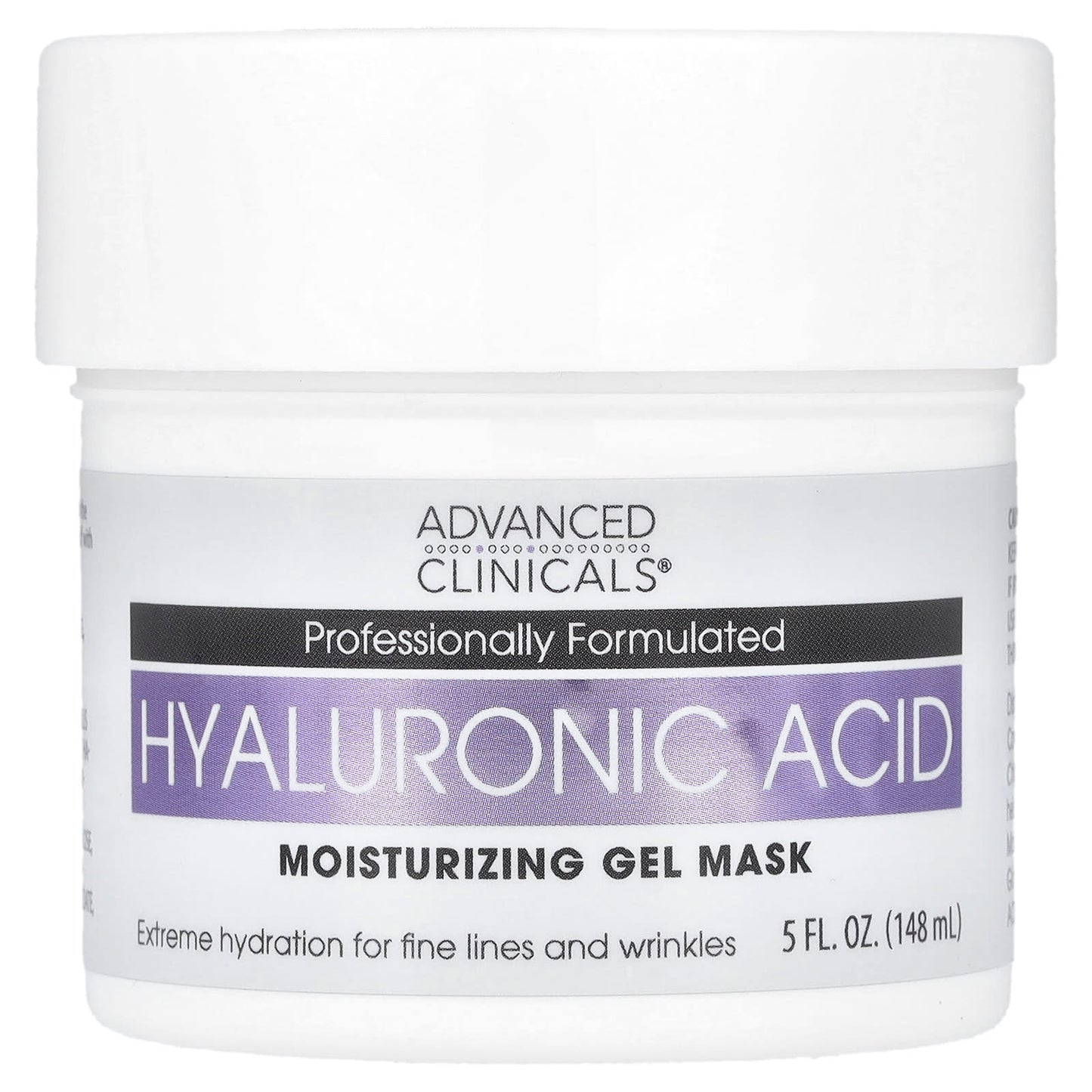 Hyaluronic Acid Moisturizing Gel Mask for Dry Skin | Advanced Clinicals - Image 1