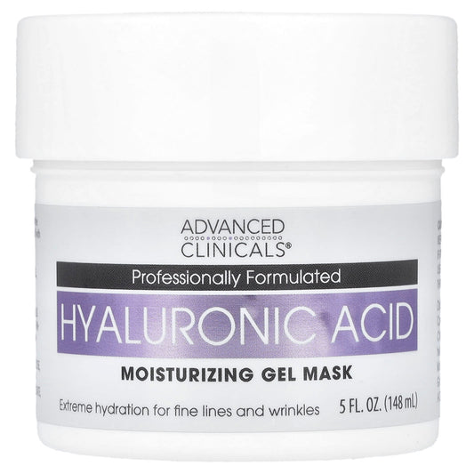 Hyaluronic Acid Moisturizing Gel Mask for Dry Skin | Advanced Clinicals - Image 1