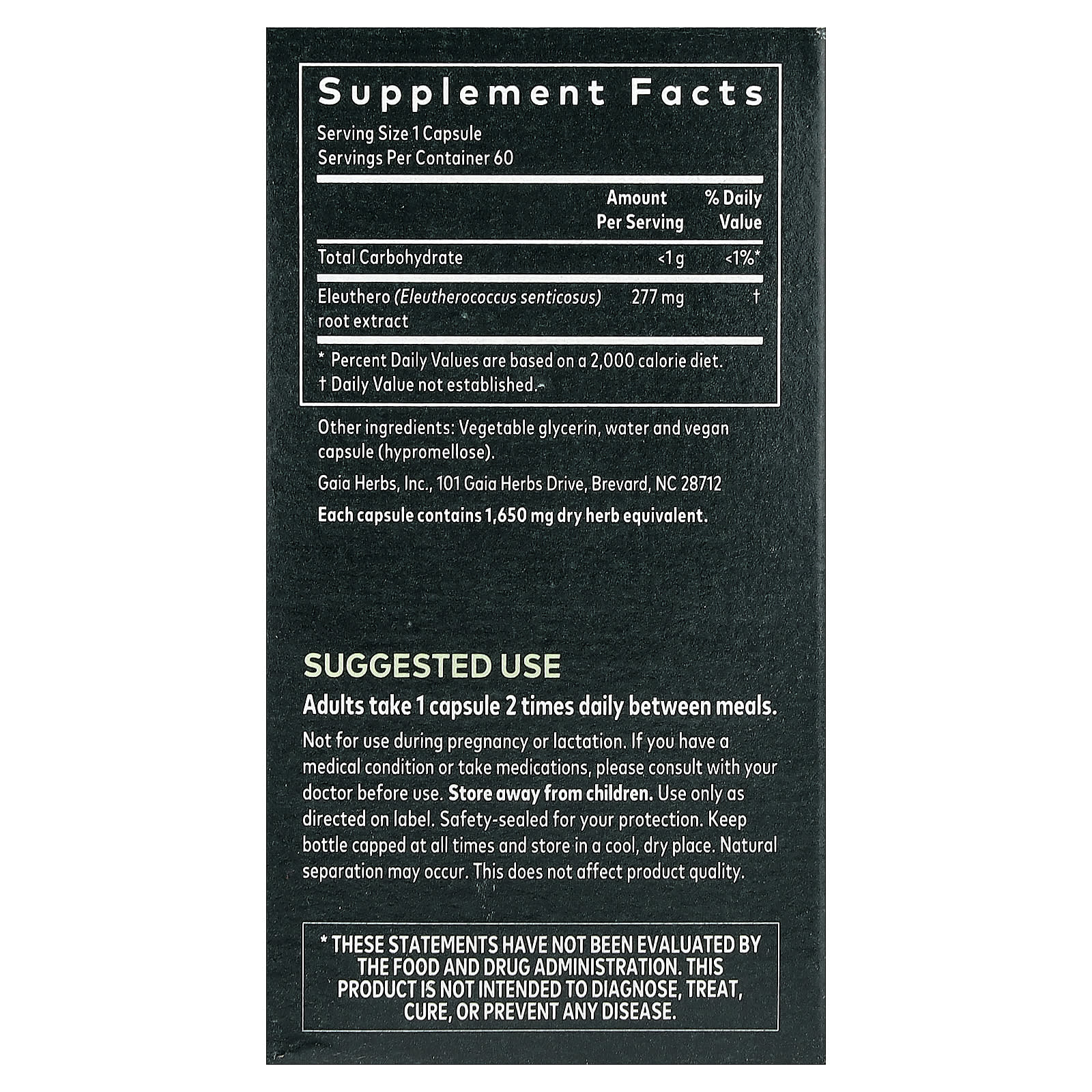 Gaia Herbs Eleuthero Root Energy Support Supplement - Image 2