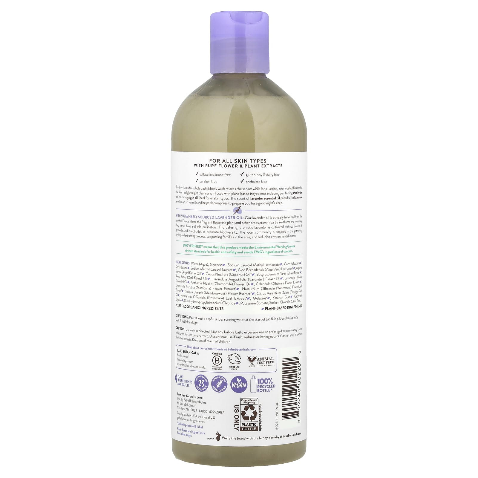 Lavender Calming Bubble Bath & Body Wash for All Skin Types | Cruelty-Free - Image 2
